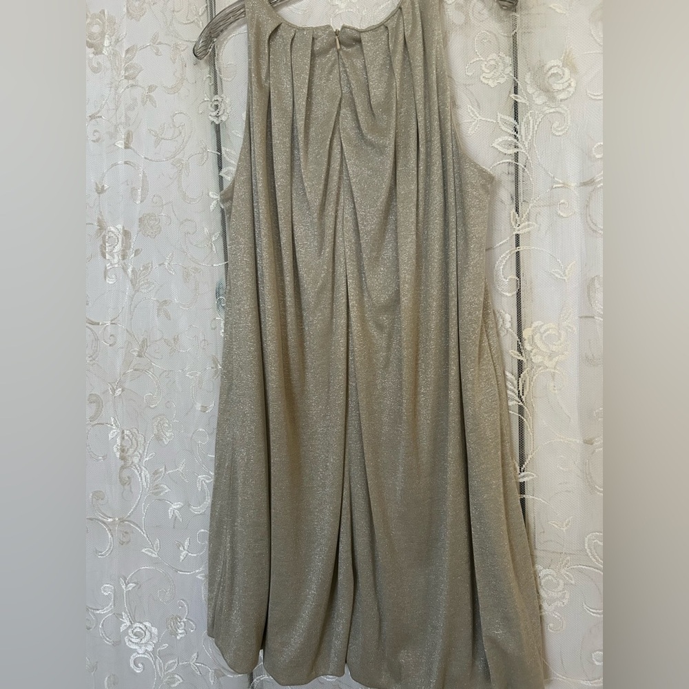 Essentials Gold Metallic Dress - Picture 2 of 6
